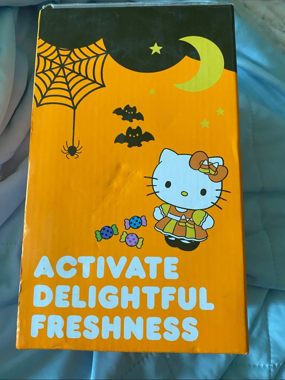 Hello Kitty Orange Box with Purple Hat and Pink Bow Reed Diffuser